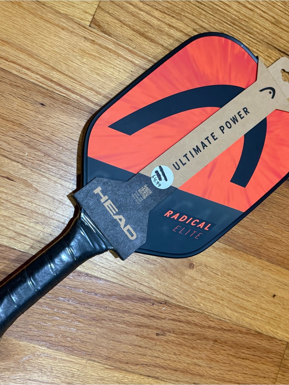 HEAD Radical Elite Paddle - Orange and Black